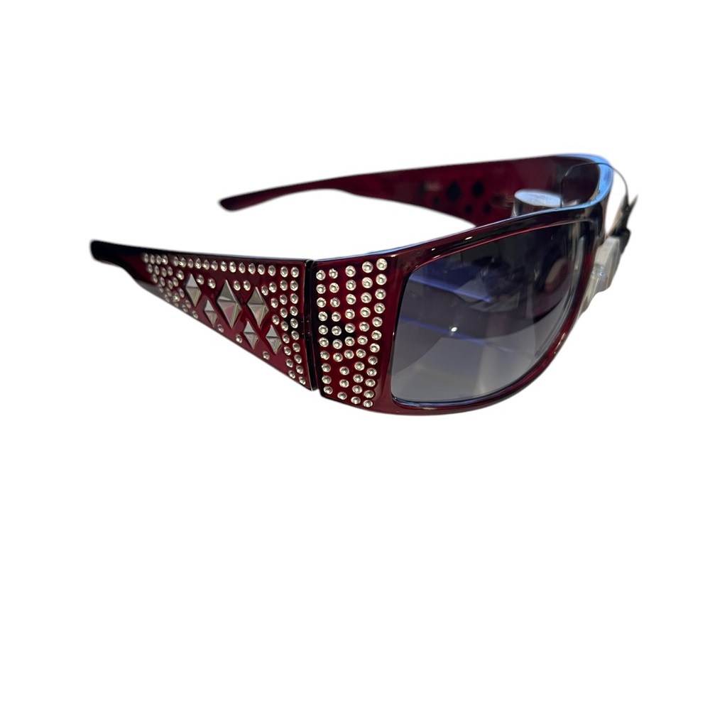 2 for $30 Mix and Match Diamond Eyewear Red With Rhinestones Sunglasses
